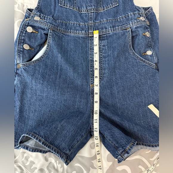 Levi’s Strauss Vintage Cotton Red Tab Denim Shortalls Medium - Picture 6 of 7